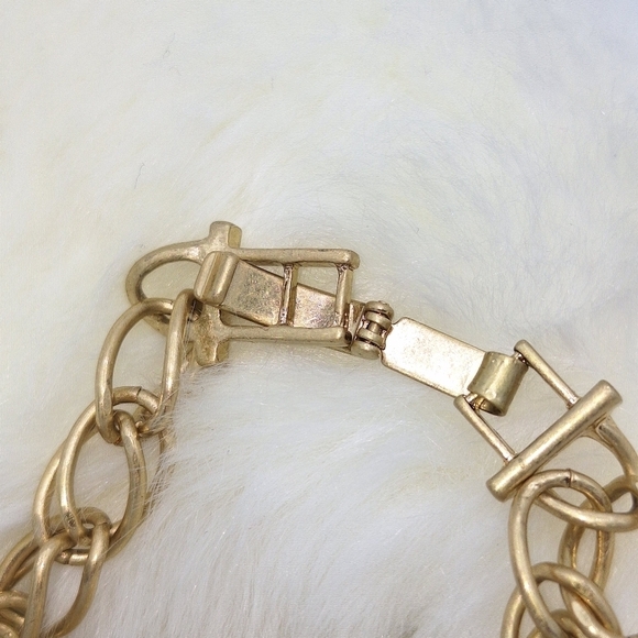 Banana Republic Gold Tone Jeweled Link Bracelet - Picture 12 of 15